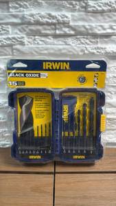 lot 86 image: IRWIN Black Oxide 15 Pieces Drill Bit Set 314613