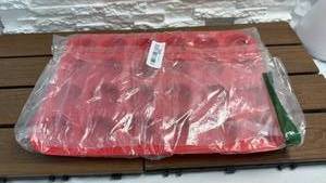 lot 136 image: Red Silicone 24 Count 1.5 Diameter Muffin Baking Pan