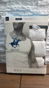 lot 184 image: Beverly Hills Polo Club 4 Pack Mens A-Shirts XL