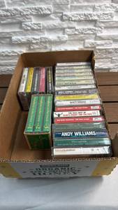 lot 235 image: Lot of 25 Music Cassettes (Most still wrapped in plastic) - Country Classics Marty Robbins Big Band Madness