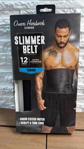 lot 244 image: Omari Hardwick Fitness Slimmer Belt - 12 Inch Extra Coverage Toning