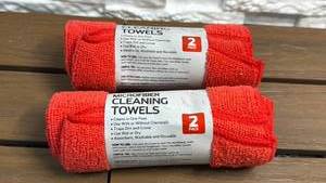 lot 259 image: Auto Drive Microfiber Cleaning Towels 2-Pack (12in x 15in) - Lot of 2