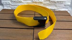 lot 276 image: Posey Yellow Gait Belt with Black Buckle