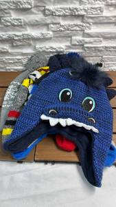 lot 282 image: Kids Character Knit Beanies Lot of 4