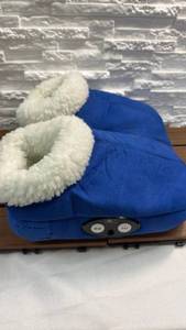 lot 312 image: Body Innovations Foot Warmer Blue with Sherpa Lining One Size Fits Most