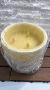lot 319 image: Flameless LED Pillar Candle (Battery Operated - 7.5 tall, 7.5 diameter)
