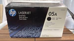 lot 321 image: HP LaserJet 05A Black Print Cartridge Dual Pack CE505D