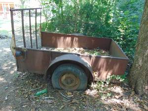lot 3238 image: 2 Wheeled trailer with rear fold down gate and 1 78 hitch