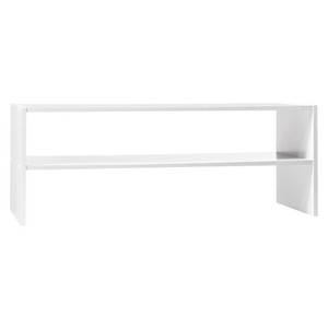 lot 24889 image: 31 Stackable Shelf White - Room Essentials Freestanding Shoe Organizer, Holds 8 Pairs, Wood Frame
