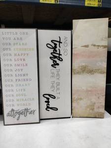 lot 24897 image: Set of 3 Canvas Wall Prints