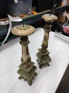 lot 24952 image: vintage-style candlesticks