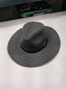lot 24975 image: Torrid Charcoal Grey Wool Fedora Hat