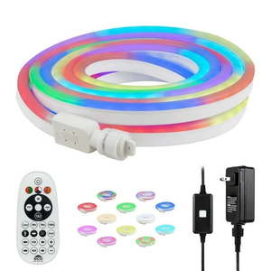 lot 24981 image: Ecoscapes Color-Changing LED Flex Light With Remote Control by Enbrighten  16.4