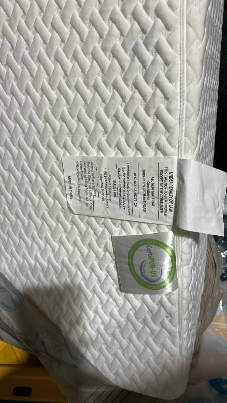 lot 40454 image: CertiPUR-US Certified Polyurethane Foam Mattress
