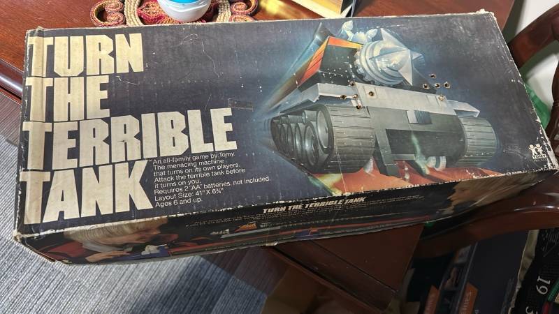 lot 60517 image: Tomy Turn The Terrible Tank Board Game