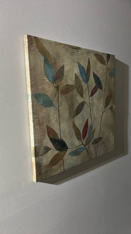 lot 60531 image: Botanical Leaf Canvas Wall Art