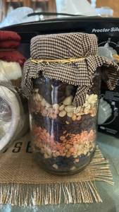 lot 6992 image: Character Cocoa Mug with Cocoa and Candy Cane 2.75 oz, soup kit, cookie kit