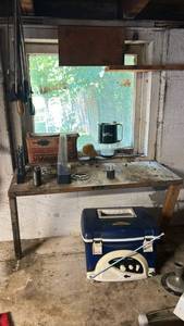 lot 7020 image: Mixed Lot Tackle Box with Radio, Screwdriver Set Box, Drill Bits, Car Coin Charger, Misc Hardware