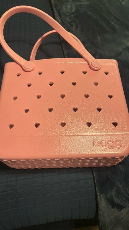 lot 60104 image: Bogg Bag Tote with Heart Perforations and Sparkles Handles