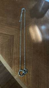 lot 60063 image: Double Loop Chain Necklace Pendant