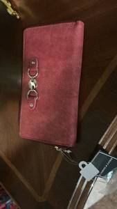 lot 60074 image: Union Code Pink Wallet with Credit Card Slots and Key Chain