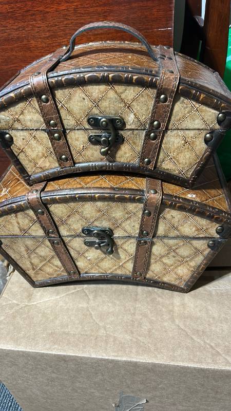 lot 40429 image: Decorative Nested Treasure Chest Set