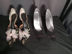 lot 7101 image: Womens Heels Lot 2 Pairs Dizzy and Amano Size 9