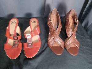 lot 7103 image: Sofft Womens Sandals & Antonio Melani heel