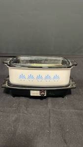 lot 7788 image: West Bend Slow Cooker with Multi-Purpose Cooker Insert and Glass Lid