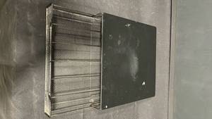 lot 7811 image: Metal Mesh Desk Organizer with Black Top Panel