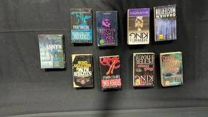 lot 7813 image: Stephen King 9 Book Lot The Stand Misery Shining Ketch Firestarter Skeleton Crew