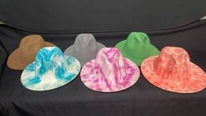 lot 7830 image: Cowboy Hat Lot 6 Pieces Multiple Colors