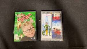 lot 7843 image: Christmas-Themed DVD Lot A Christmas Story, Elf, Fred Claus Double Feature 3-Pack