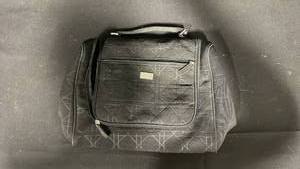 lot 7869 image: Black Quilted Laptop Backpack with Handle and Shoulder Straps