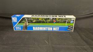 lot 7877 image: High Five Badminton Net 20 Wide 5.5 High with Stakes
