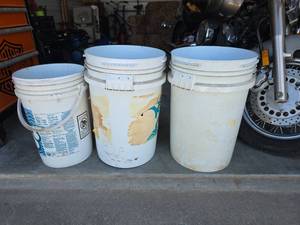 lot 22 image: 3 Large Plastic Buckets