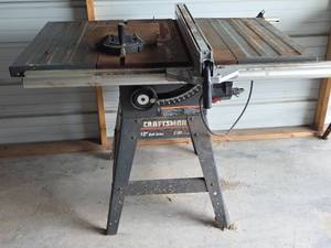 lot 27 image: Craftsman 10 Belt Drive 3 HP Table Saw Model XR2-2412