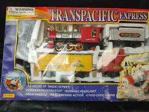 lot 207 image: NIB Transpacific Express Battery-Operated Train