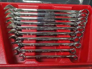 lot 210 image: New Snap-on Combination Wrench Set, 516 to 78