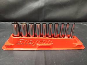 lot 214 image: New Snap-on Flank Drive Deep Socket Set, 316 to 916