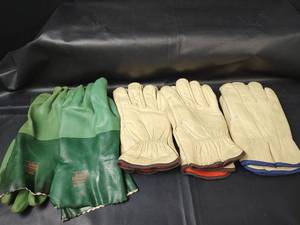 lot 263 image: Ansell Edmont Scorpio Work Gloves and Leather Insulated Gloves, XL