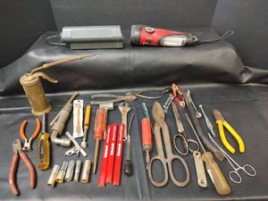 lot 296 image: Hand Tool Lot with WeatherX LED Lantern, Screwdrivers, Pliers, Wrenches and Accessories