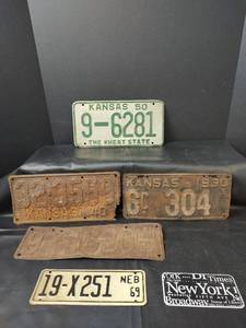 lot 308 image: Antique License Plates and More
