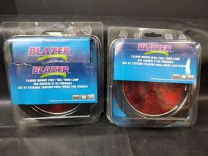 lot 317 image: NIB Blazer International Flange Mount StopTailTurn Lamp 80mm 12V
