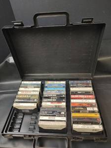 lot 361 image: Cassette Tape Collection in Storage Case