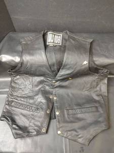 lot 389 image: Wild Rider Leather Vest,  Size M