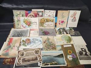lot 414 image: Vintage Postcards, Floral, Scenic and Architectural