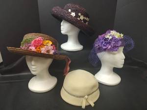 lot 434 image: Vintage Decorative Hats