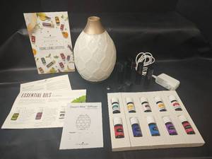 lot 440 image: Young Living Desert Mist Diffuser with Essential Oils Starter Kit