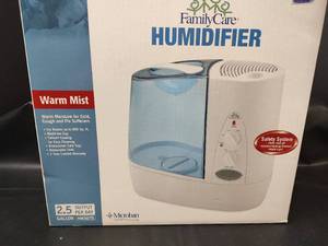 lot 516 image: NIB FamilyCare Warm Mist Humidifier 2.5 Gal